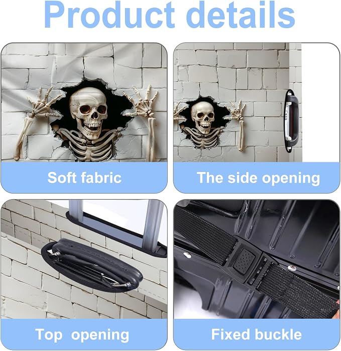 Luggage Cover Washable Suitcase Protector Anti-Scratch, Stretchable Fit - Image 3