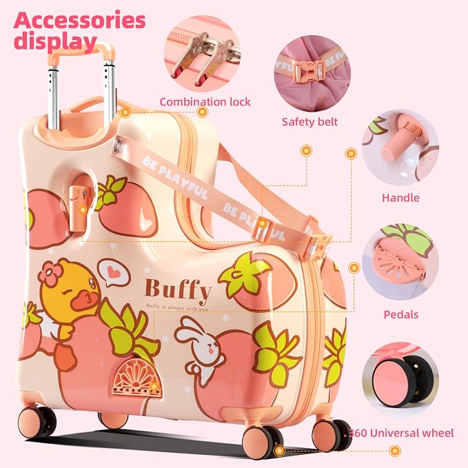 Kids' Lightweight Ride on Luggage - Image 4