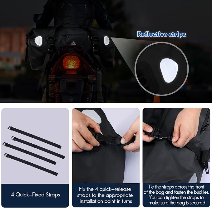 Haimont Waterproof Duffel Bag Roll-top Dry Duffel Bag - Image 3