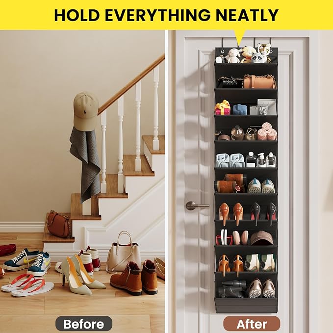 Over the Door Shoe Organizer for Closet, Shoes Rack - Image 6