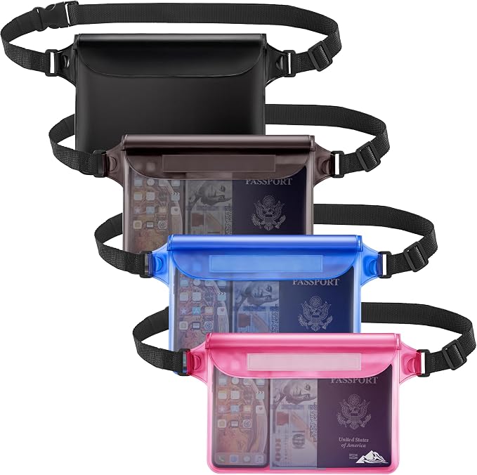 HEETA Waterproof Fanny Pack, Waterproof Pouch Dry Bag 2/3/4 Pack by HEETA
