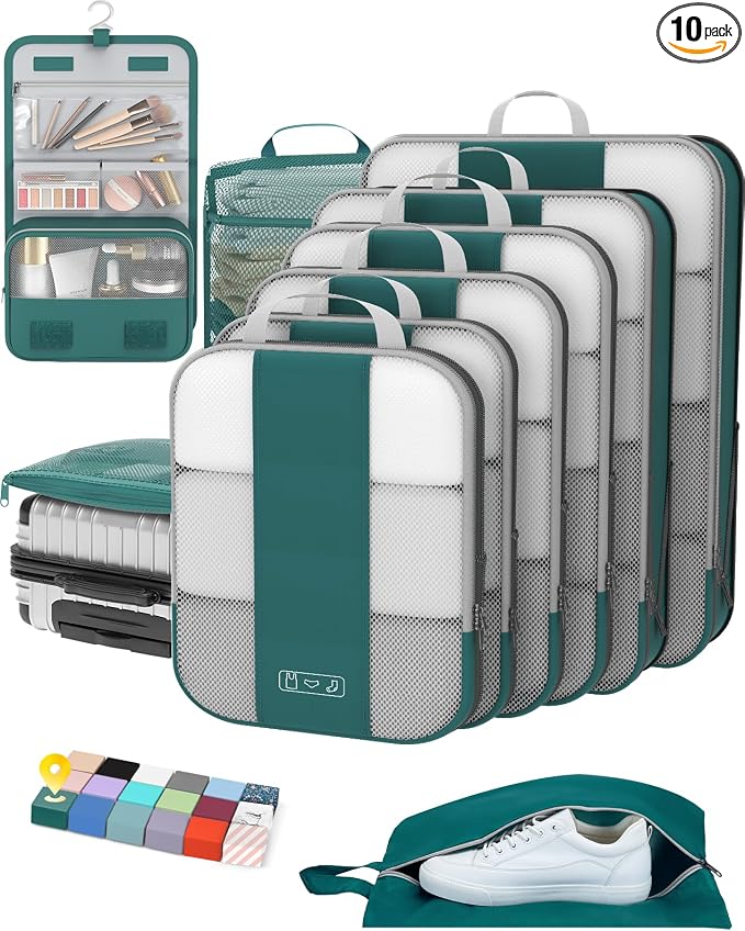 10 Set Compression Packing Cubes by OlarHike