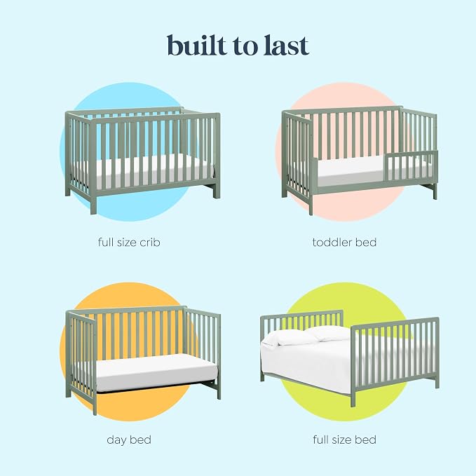 Carter's by DaVinci Colby 4-in-1 Baby Crib Convertible to Toddler Bed, - Image 5