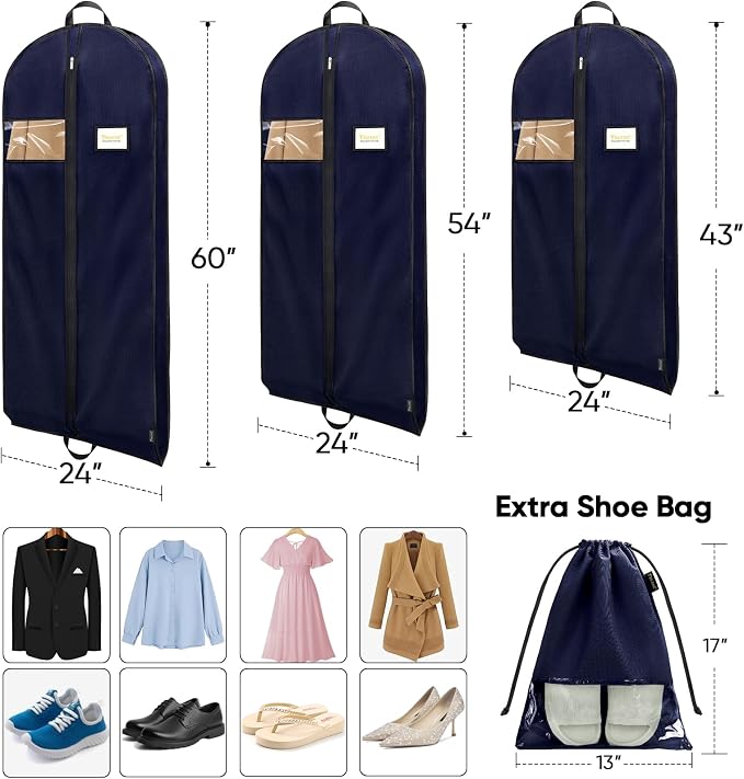 BALEINE 1PK Heavy Duty Garment Bag - Image 2