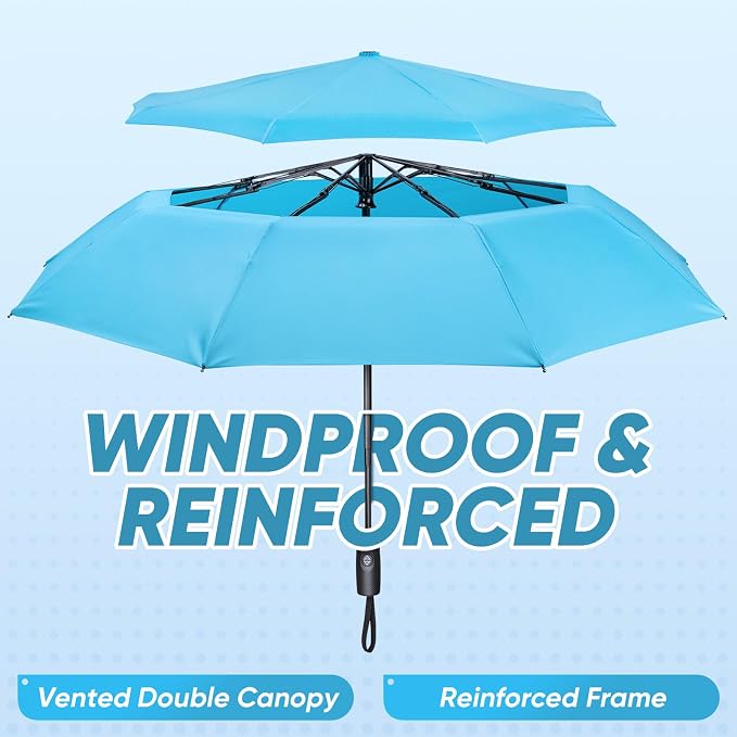 PTEROMY Windproof Compact Travel Umbrellas - Image 2