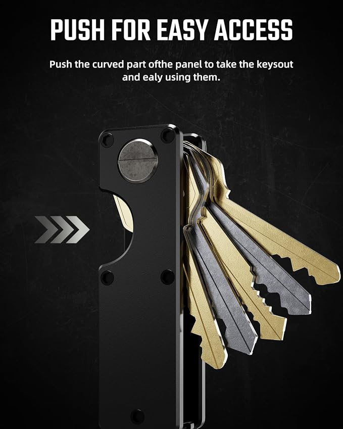 Key Organizer Compact Key Holder Metal Key Chain Minimalist key case key holder - Image 3