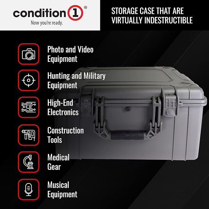 Condition 1 25" Large Heavy-Duty Protective Waterproof Hard Case Model 024 - Image 4