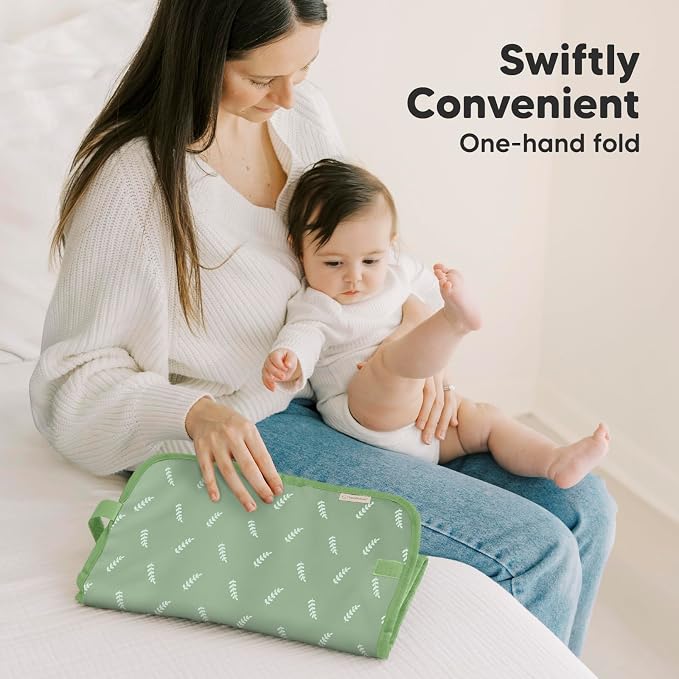 KeaBabies Portable Diaper Changing Pad, Easy Wipe Clean - Image 6