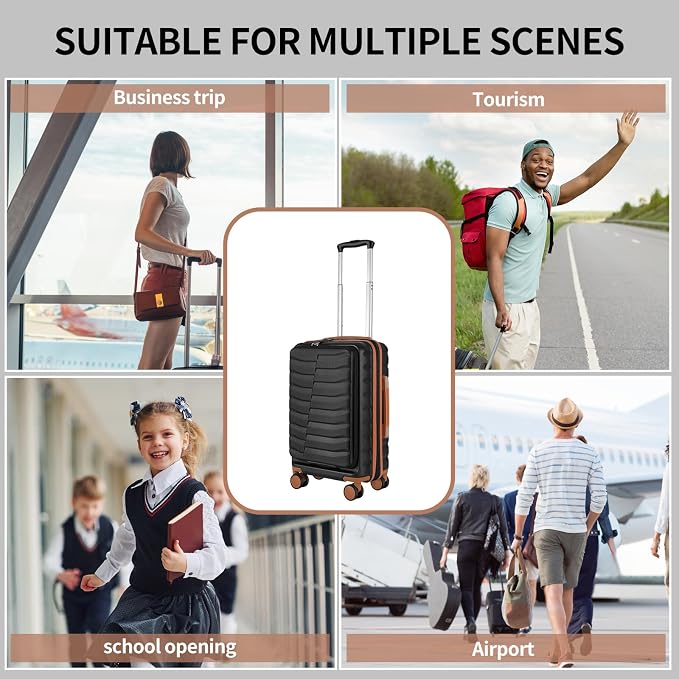 22×14×9 Airline Approved Carry On Expandable Luggage - Image 9