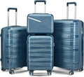 Campfun Luggage 4 Piece Sets, Expandable Carry On Luggage Set Hardshell PP by Campfun