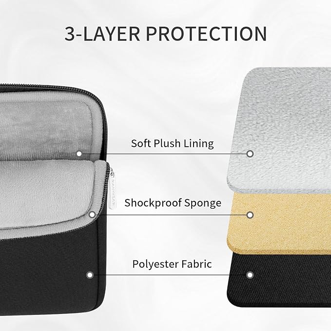 RAINYEAR Laptop Sleeve Case 13.3 Inch, Protective Portable Case - Image 3