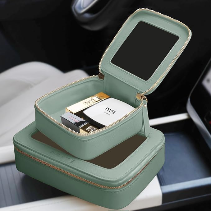 Prite Clear Makeup Bag Cosmetic Organizer Case Waterproof Travel Toiletry Bag - Image 6