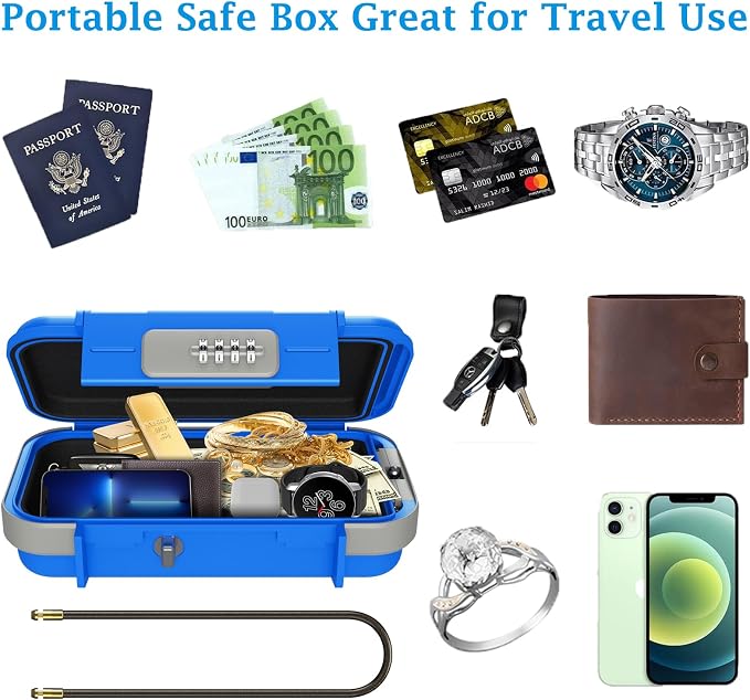 AMIR Portable Safe Box, Combination Security Case LockBox - Image 6