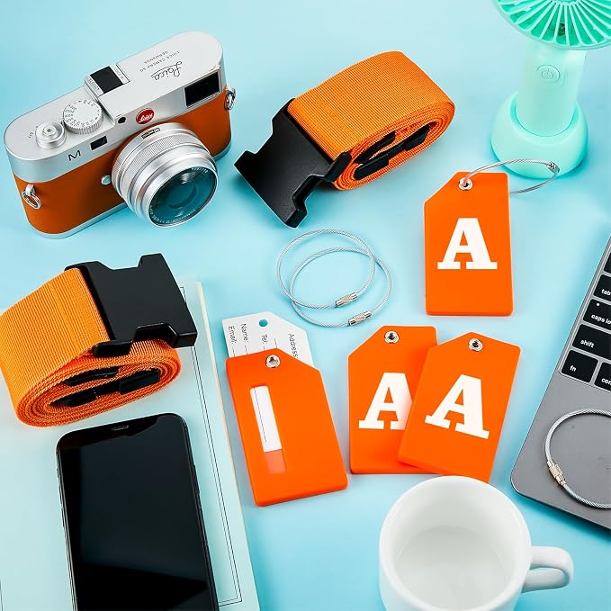 Weewooday 8 Pcs Luggage Straps Suitcase Tags Set - Image 7