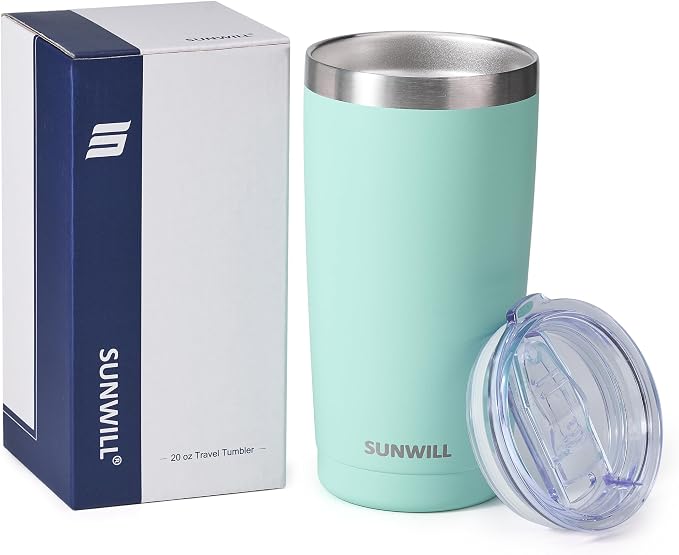 SUNWILL Travel Coffee Tumbler 20 oz, Insulated Mug - Image 4