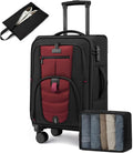 Carry On Luggage 22x14x9 Airline Approved, 22-Inch Suitcases by LOVEVOOK