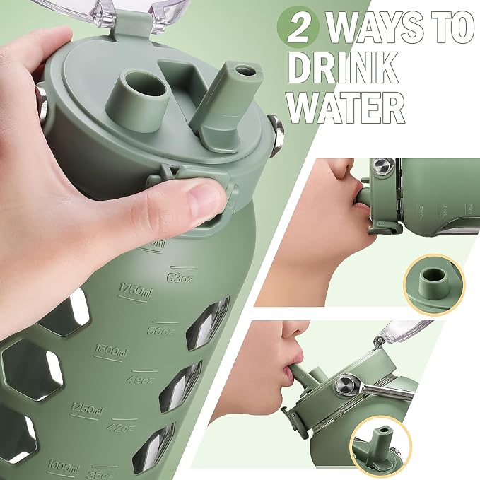 MUKOKO 64oz Glass Water Bottles - Image 5