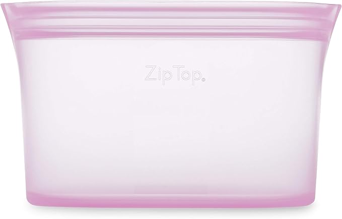 Zip Top Reusable Food Storage Bags | Medium Dish | Silicone Meal Prep Container - Image 2