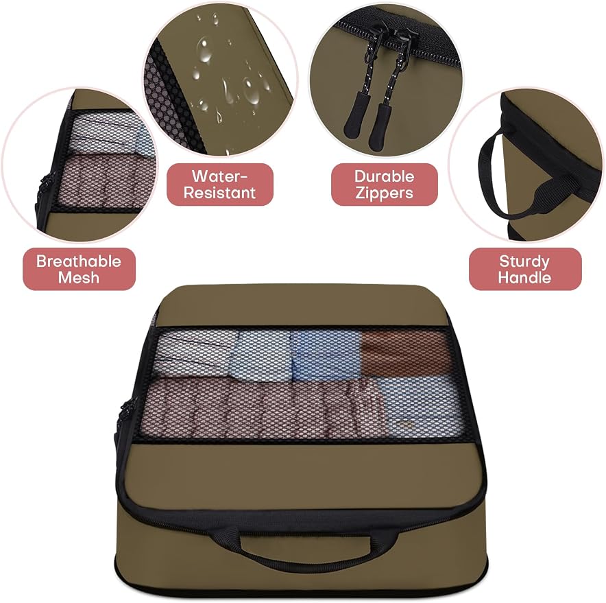 6 PCS Set Compression Packing Cubes - Image 5