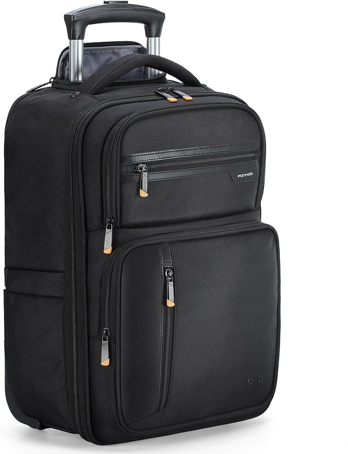 Rolling Backpack, 15.6 inch Laptop Backpack by Ponhog