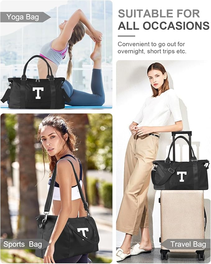 Initial Travel Duffel Bag Sports Gym Bag - Image 8