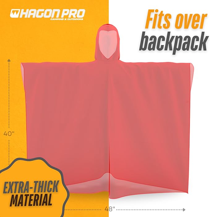 Hagon PRO Disposable Rain Ponchos - Image 6