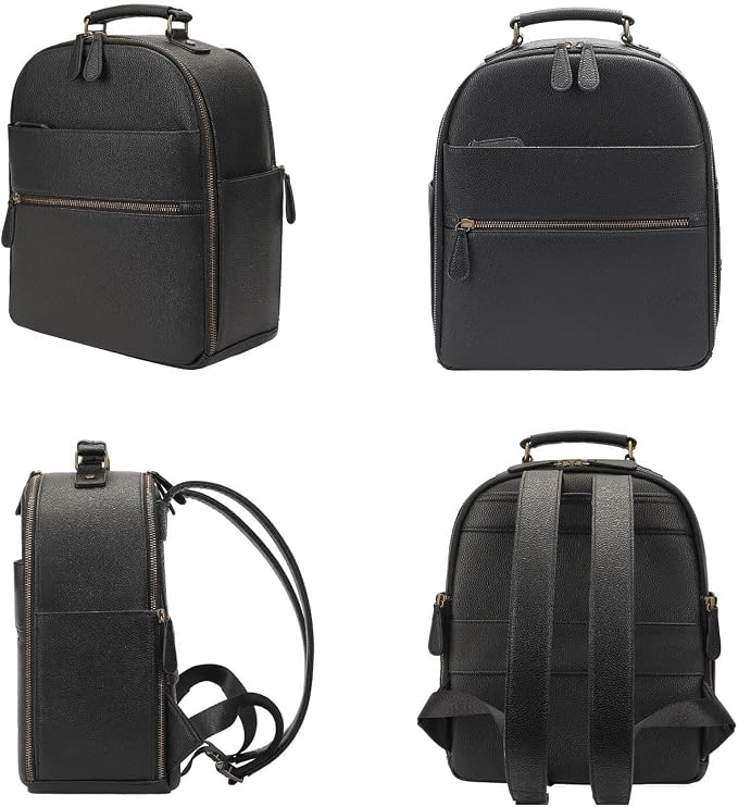 Small Camera Backpack, Classic PU Leather - Image 6