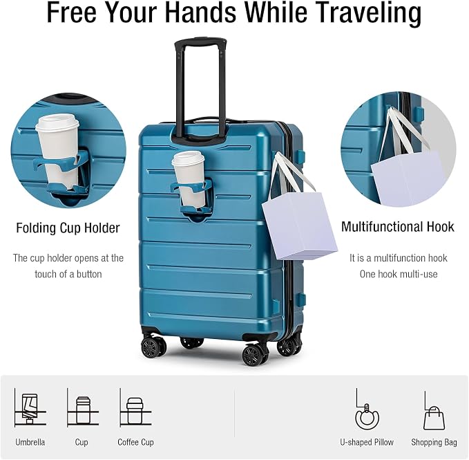 KYME 26 Inch Luggage TSA Approved Hardshell 26" Suitcases - Image 2
