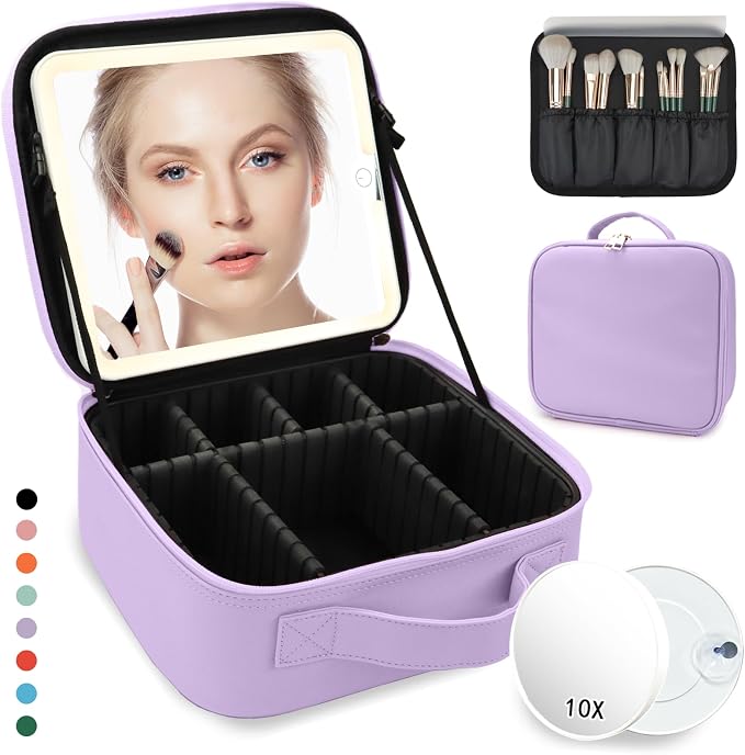 Travel Makeup Bag for Makeup Artists Large Makeup Case, by MORMIDTravelMakeupBag