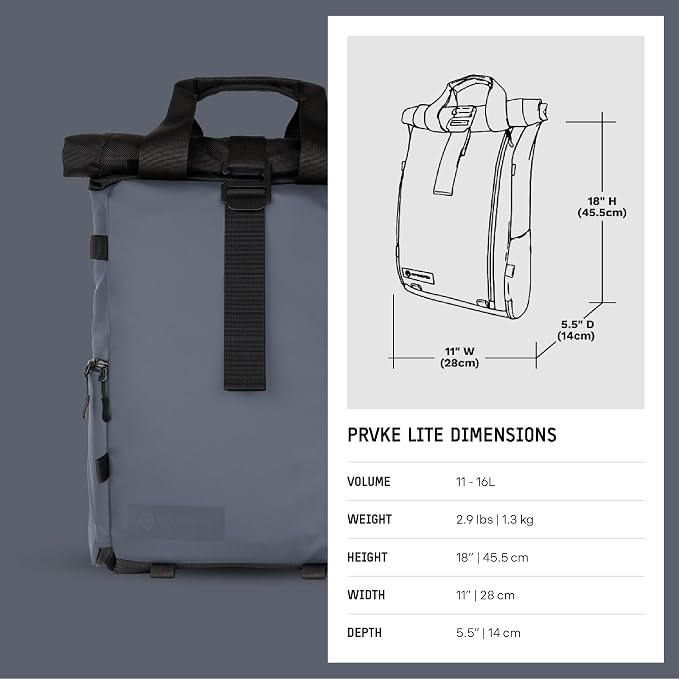 WANDRD PRVKE Lite: Weather-Resistant Travel & Camera Backpack - Image 9