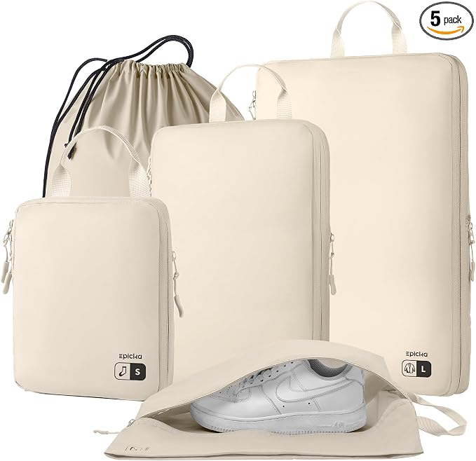 EPICKA 5 Set Ultra-Lightweight Compression Packing Cubes by EPICKA