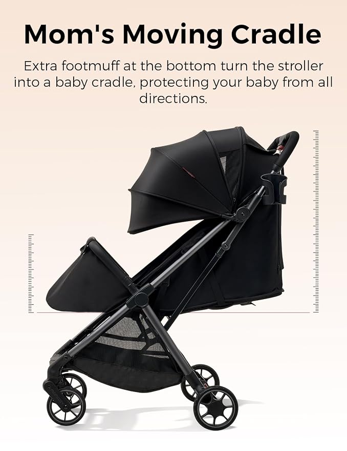 Momcozy ClickGo Lightweight Stroller, Compact Travel Stroller - Image 3