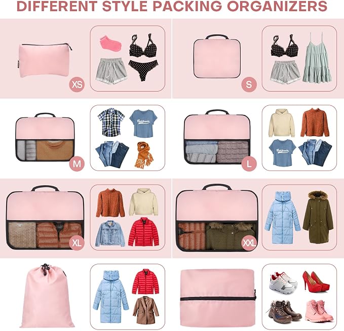 8 PCS Compression Packing Cubes - Image 3