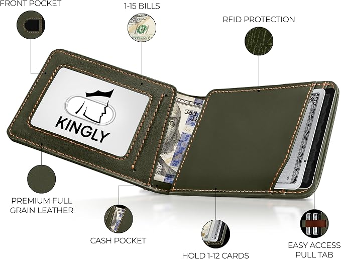 Kingly Cash Pocket Slim Wallet for Men - Image 2