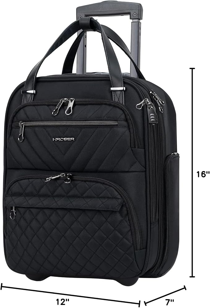 KROSER Carry On Underseat Multi-functional, 16-inch Underseater Lightweight - Image 6