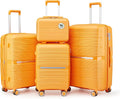 Campfun Luggage 4 Piece Sets, Expandable Carry On Luggage Set Hardshell PP by Campfun