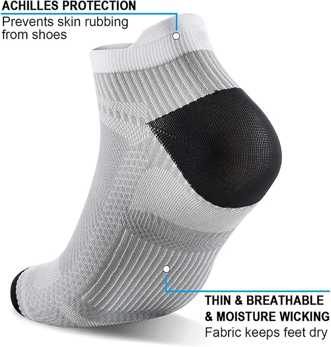 PAPLUS Ankle Compression Sock for Men and Women 2/4/6 Pairs, Low Cut - Image 4