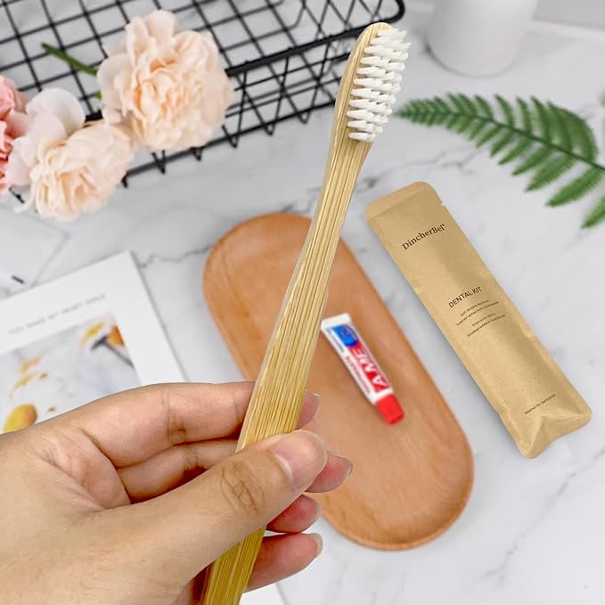 Bamboo Toothbrushes Kit Bulk, Disposable Toothbrushes - Image 7