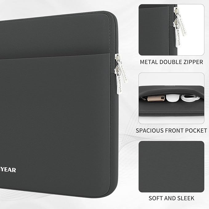 RAINYEAR Laptop Sleeve Case 13.3 Inch, Protective Portable Case - Image 2