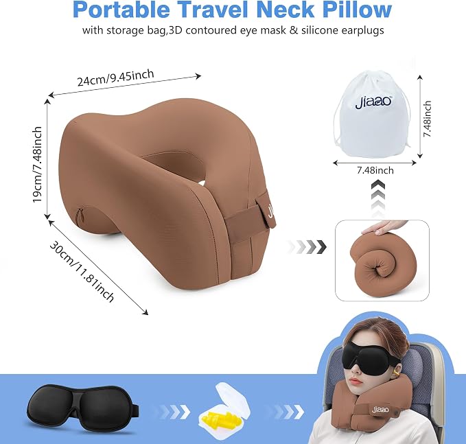 Travel Neck Pillow, Advanced Neck Support - Image 6