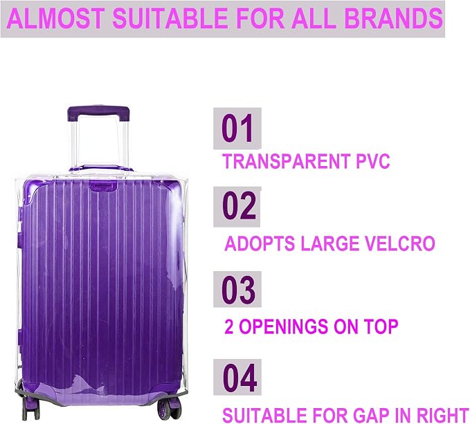 3 PCS PVC Luggage Protector Covers - Image 4