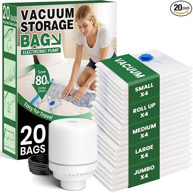 Vacuum Storage Bags, Vacuumm Seal Bag by FUNFERY