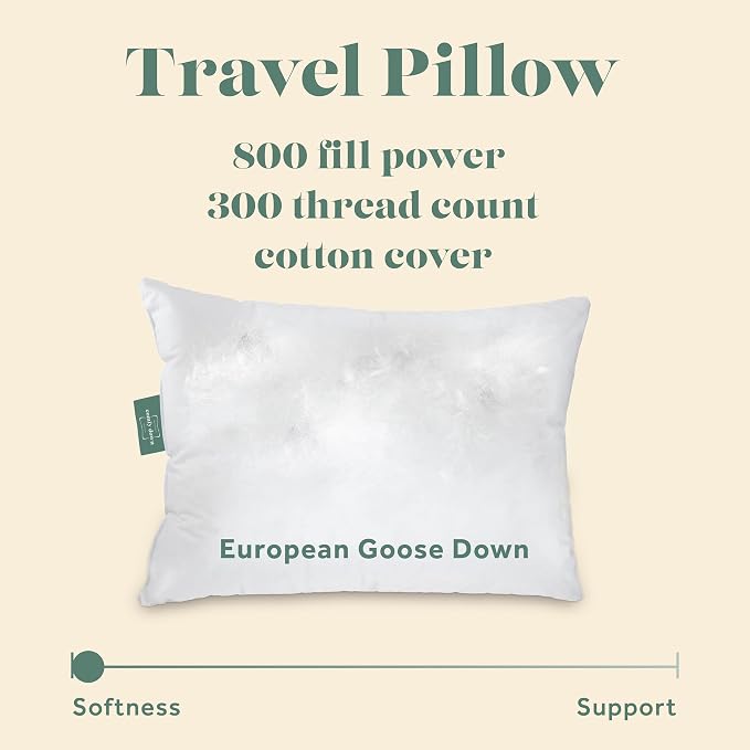 Goose Down Travel Pillow - Image 3