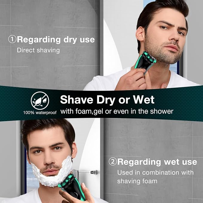 Electric Razor for Men, Rechargeable Shaver - Image 6