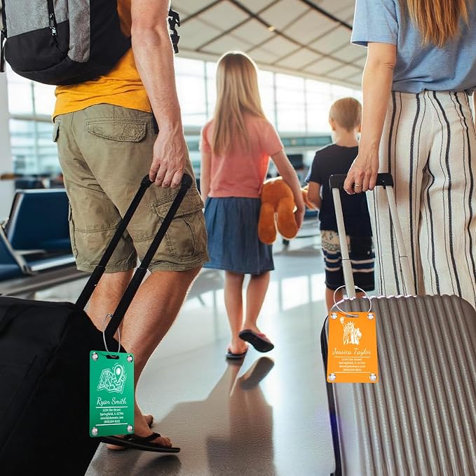 3 Pack Personalized Luggage Tags - Image 6
