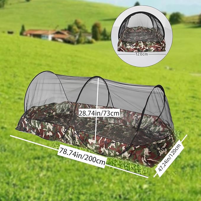 CMINGJ Portable Mosquito Net Foldable Pop-Up Travel Mosquito Net - Image 3