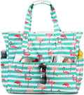 LEDAOU Large Beach Tote Bag Women Waterproof Sandproof Zipper Beach Tote Bag by LEDAOU