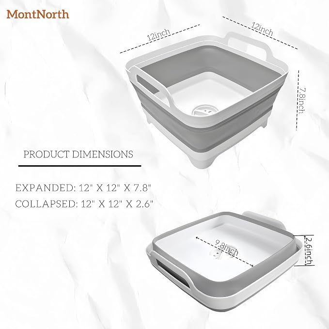 Collapsible Wash Basin 9L, Foldable Dish Tub - Image 2