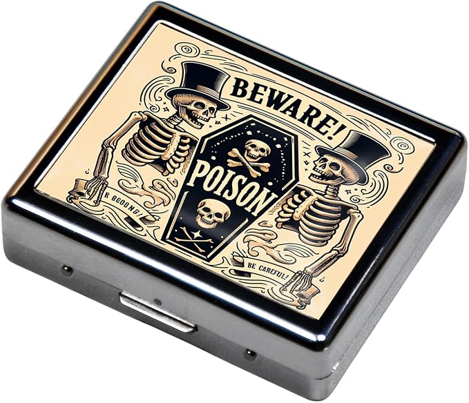 Cute and Portable Metal Pill Organizer – 8 Compartments, Elegant Chrome Finish - Image 3