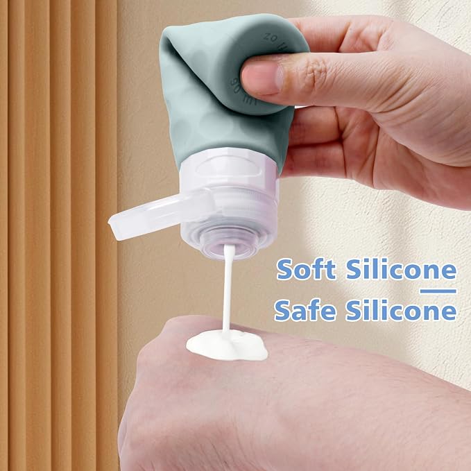 Travel Bottles for Toiletries, BPA Free Leak Proof Premium Silicone Bottles - Image 5
